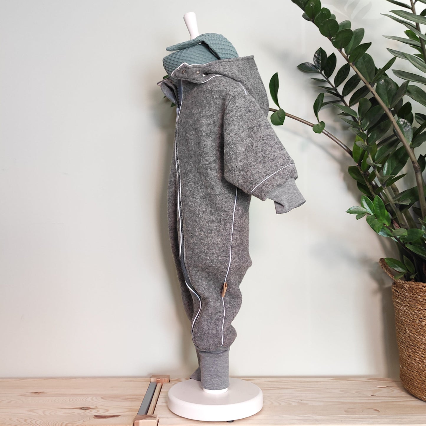 Wollwalk Overall Grau Größe 74/80