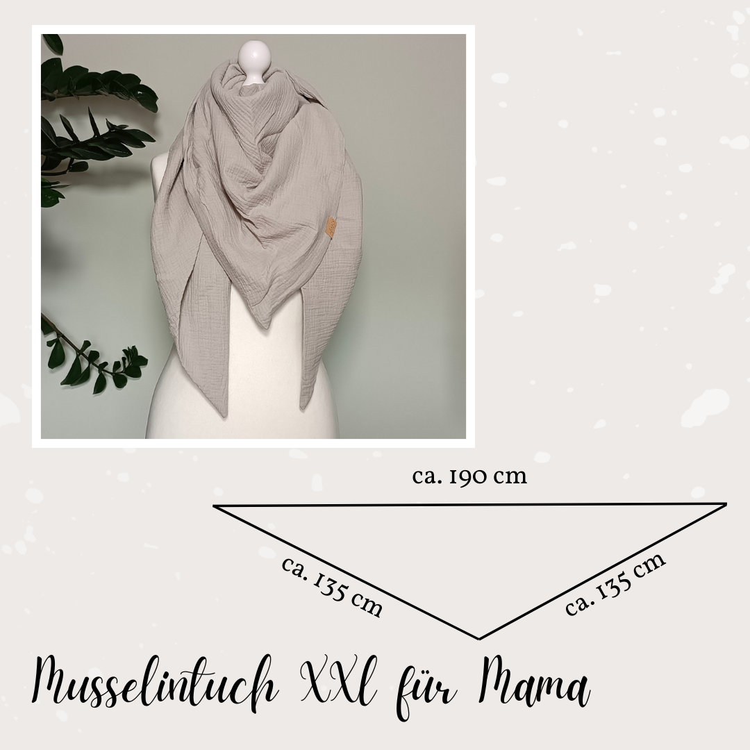 Halstuch 'Lina' Musselin greige