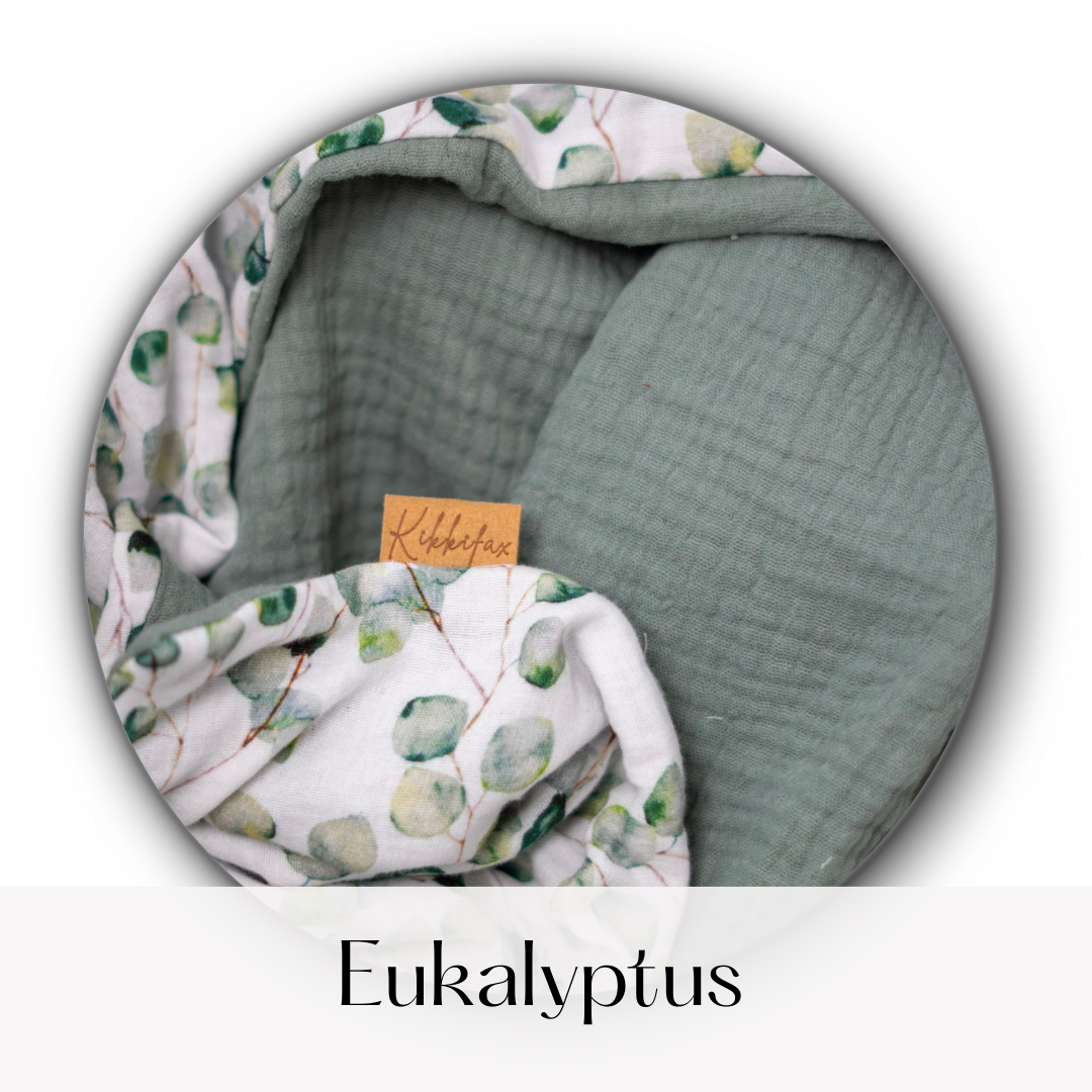 Kikkifax Musselin-Jacke mit gemusterter Kapuze – Leicht, weich & perfekt für Frühling und Sommer