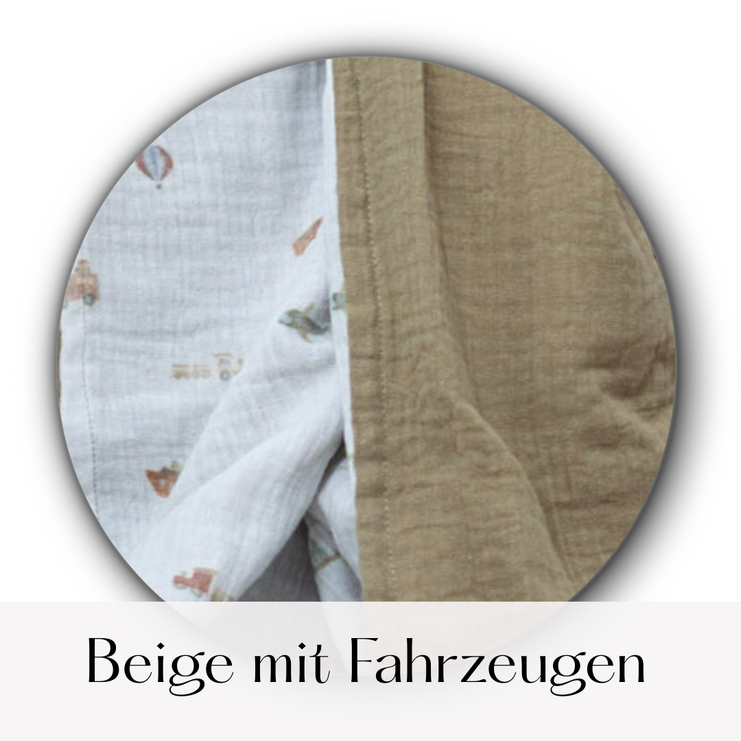 Strampelsack aus Musselin – luftig, bequem & perfekt für warme Tage