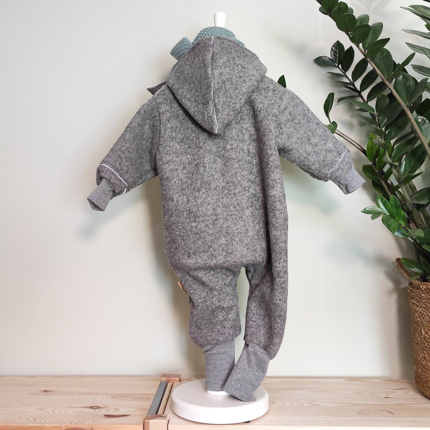 Wollwalk Overall Grau Größe 74/80