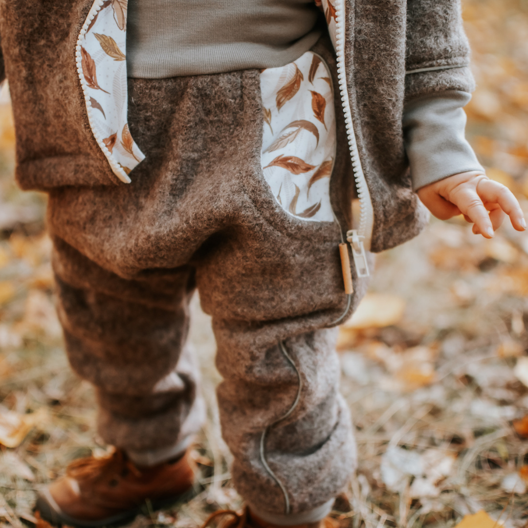 Wollwalk-Hose für Kinder im Wunschdesign – warm, robust & individuell gestaltbar