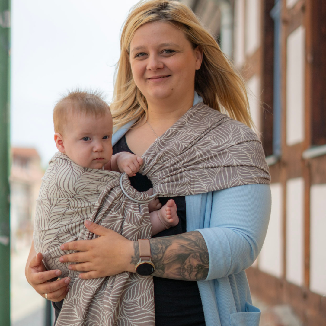 Hüfttrage Ring Sling - Lotte aus weichem Tencel