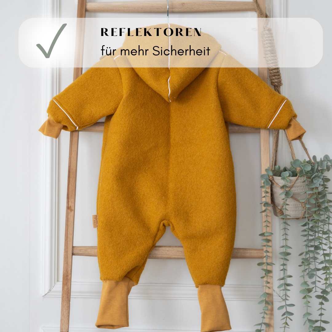 Wollwalk Overall mitwachselnd "Faultier"