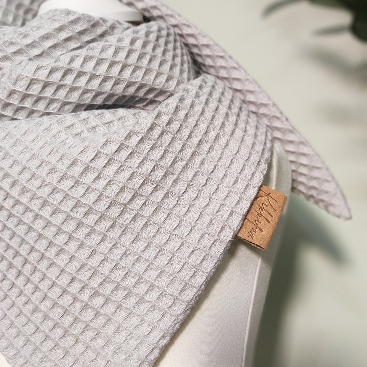 Halstuch 'Lina' Waffel grau