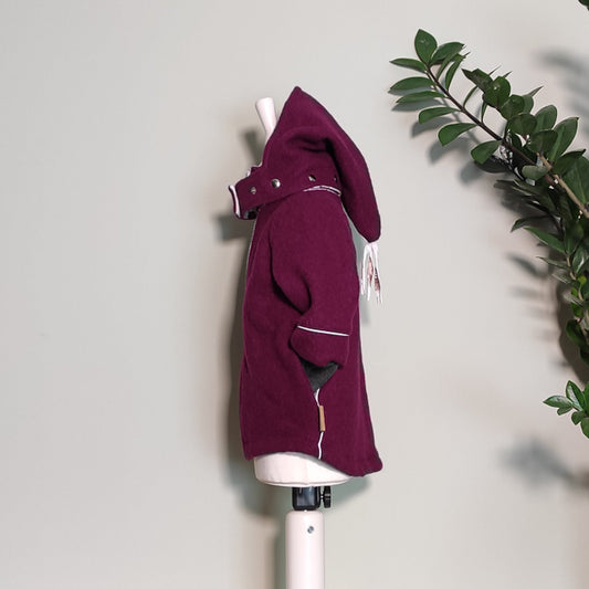 Wollwalk Jacke "Alex" brombeere Größe 86/92