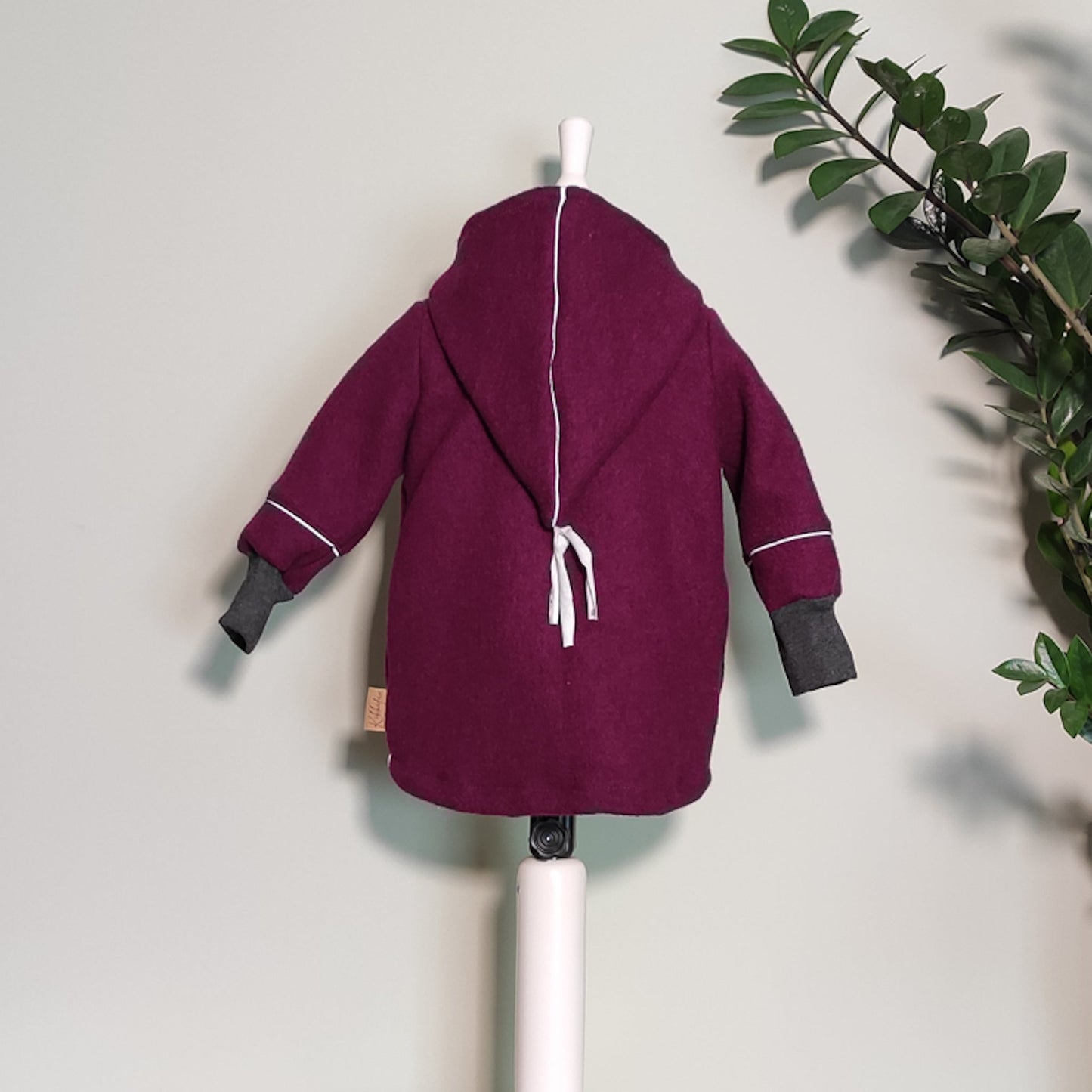 Wollwalk Jacke "Alex" brombeere Größe 110/116