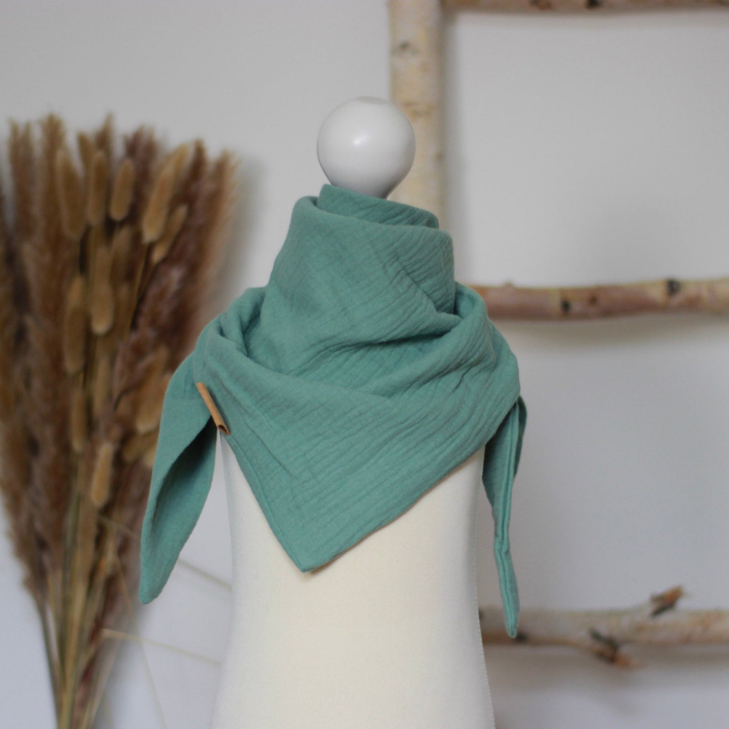 Halstuch 'Lina' Musselin dusty mint