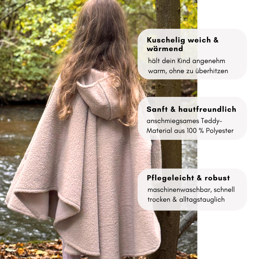 XL Kindersitzponcho - Teddy