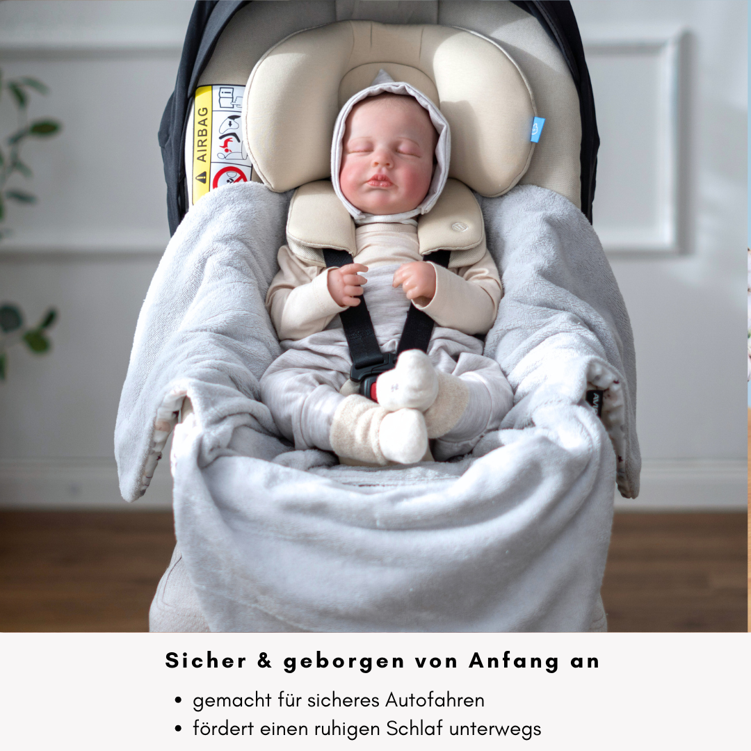 Einschlagdecke ohne Kapuze – maximale Sicherheit & passend für alle Babyschalen
