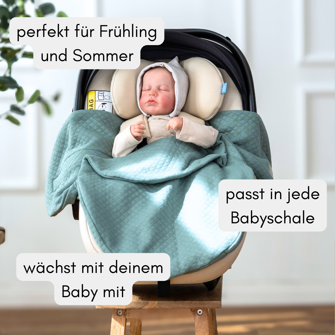 Einschlagdecke Frühling & Sommer -Saphir (Baumwolle)
