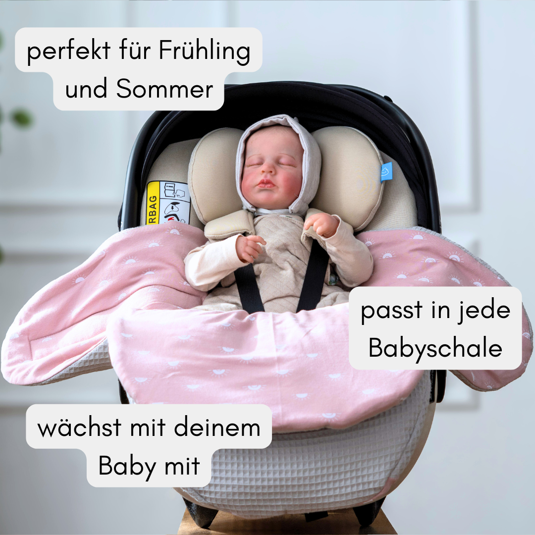 Einschlagdecke Frühling & Somme -Sunny (Waffel & Jersey)
