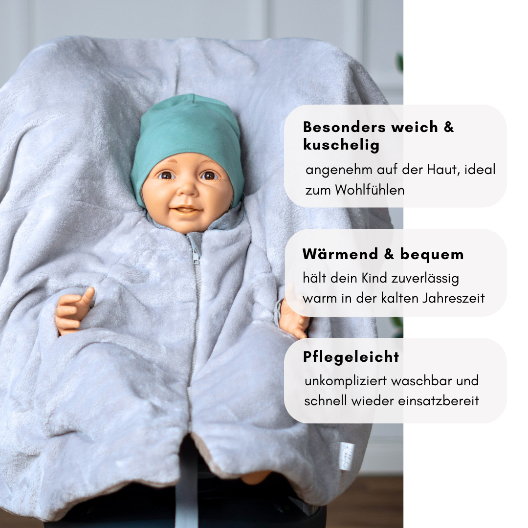 Geschlossener Fleece‑Poncho – warm & weich, bequem & sicher