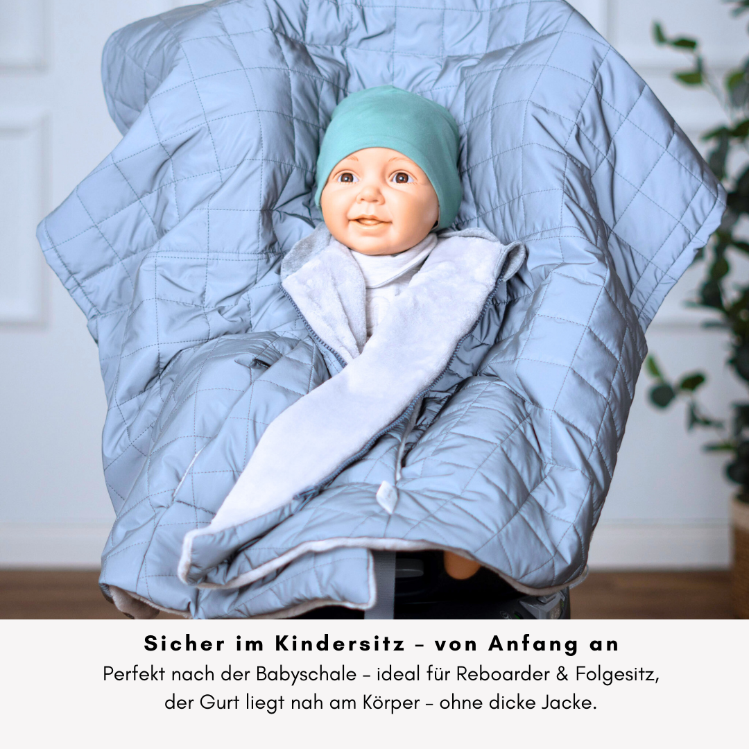 Kindersitzponcho Shiny - Reflektierend