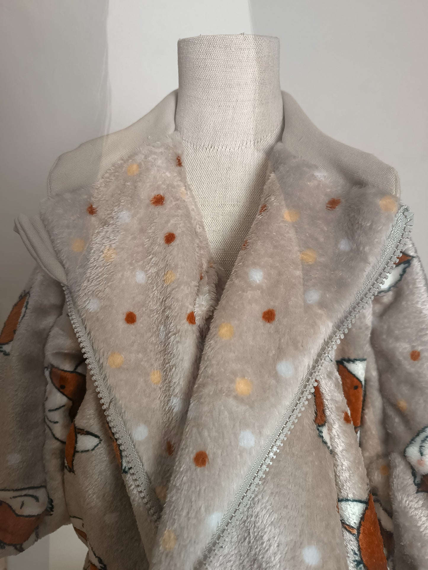 Kindersitzponcho "flauschiger Fuchs"
