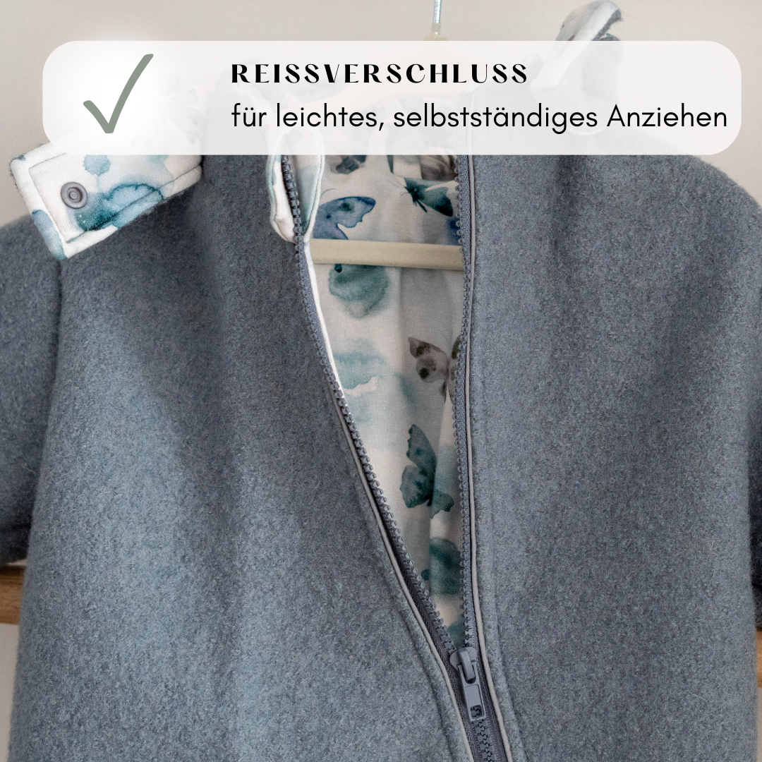 Wollwalk Overall mitwachselnd "mint - Schmetti"
