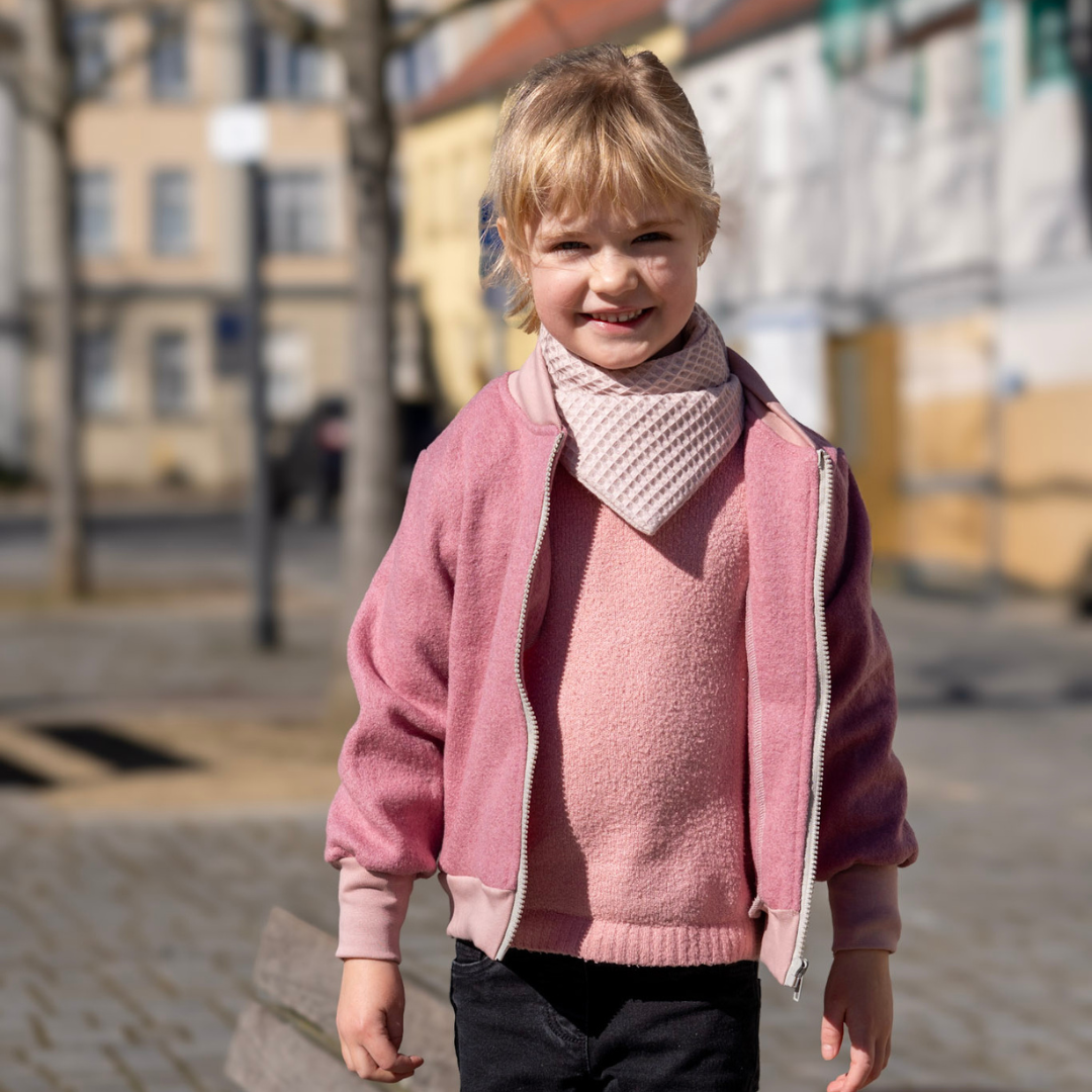 College-Jacke aus Merinowolle