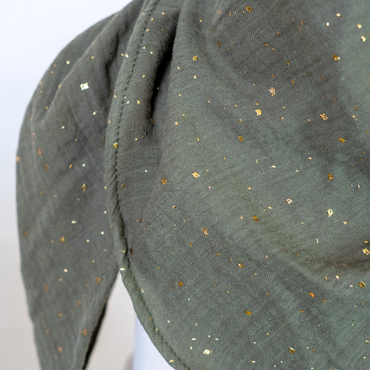 Halstuch 'Lina' Musselin Olive Glow