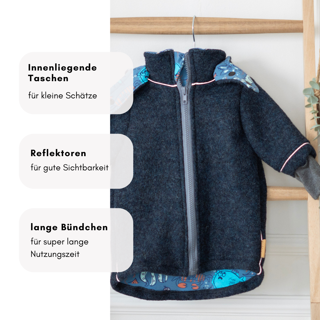 Wollwalk Jacke "Herr Krake"