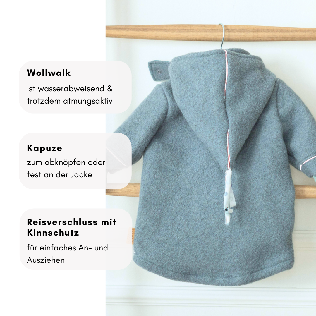 Wollwalk Jacke "Schmetterling"