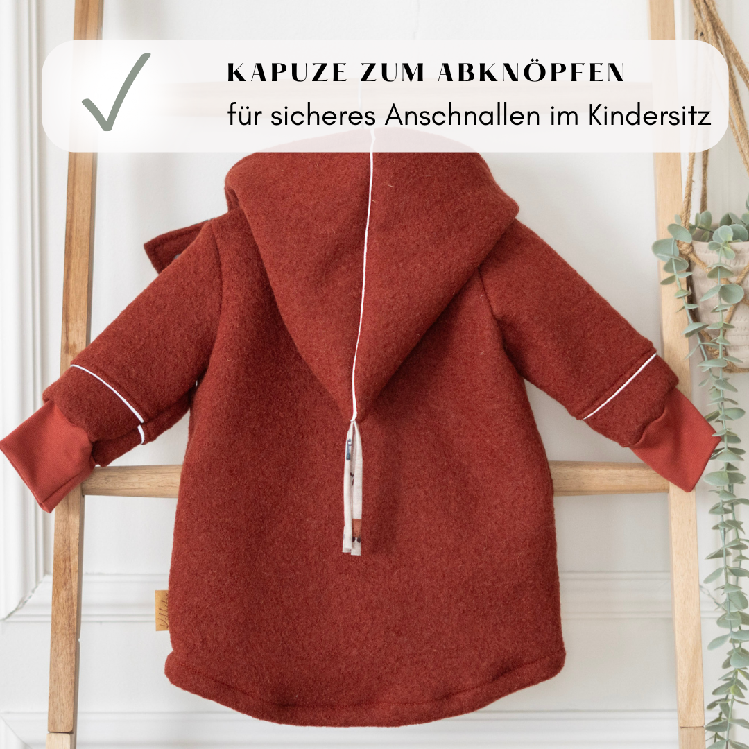 Wollwalk Jacke "Dino" 74/80