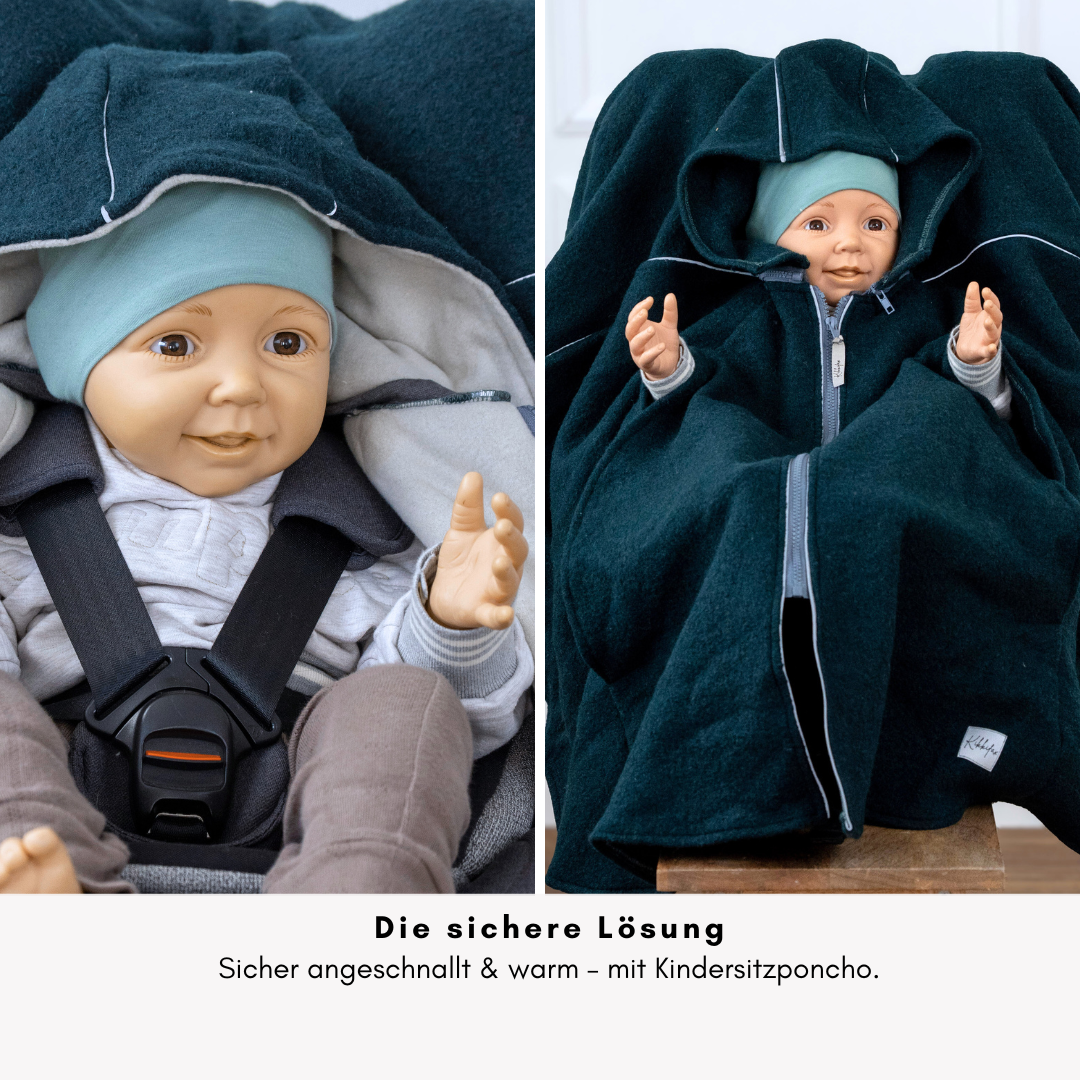 Die sichere Lösung- mit Kindersitzponcho