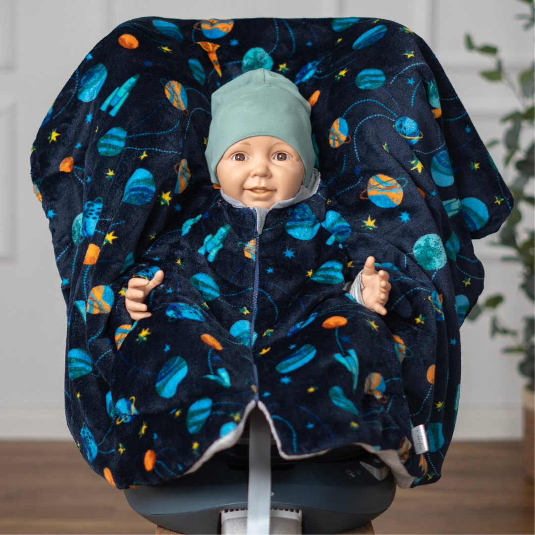 Fleece-Kindersitzponcho – weich, warm & in vielen Farben