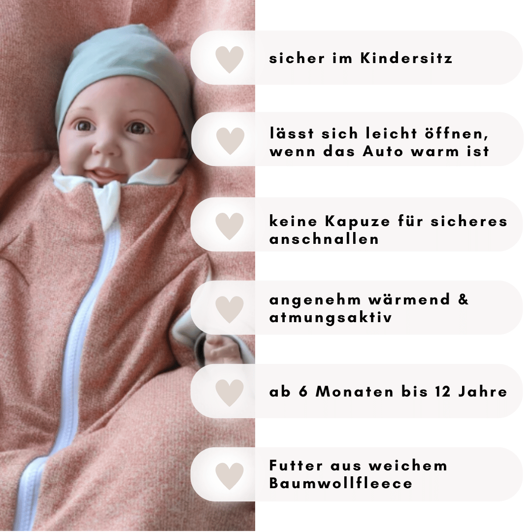 Kindersitzponcho Happy Strick "Klärchen"