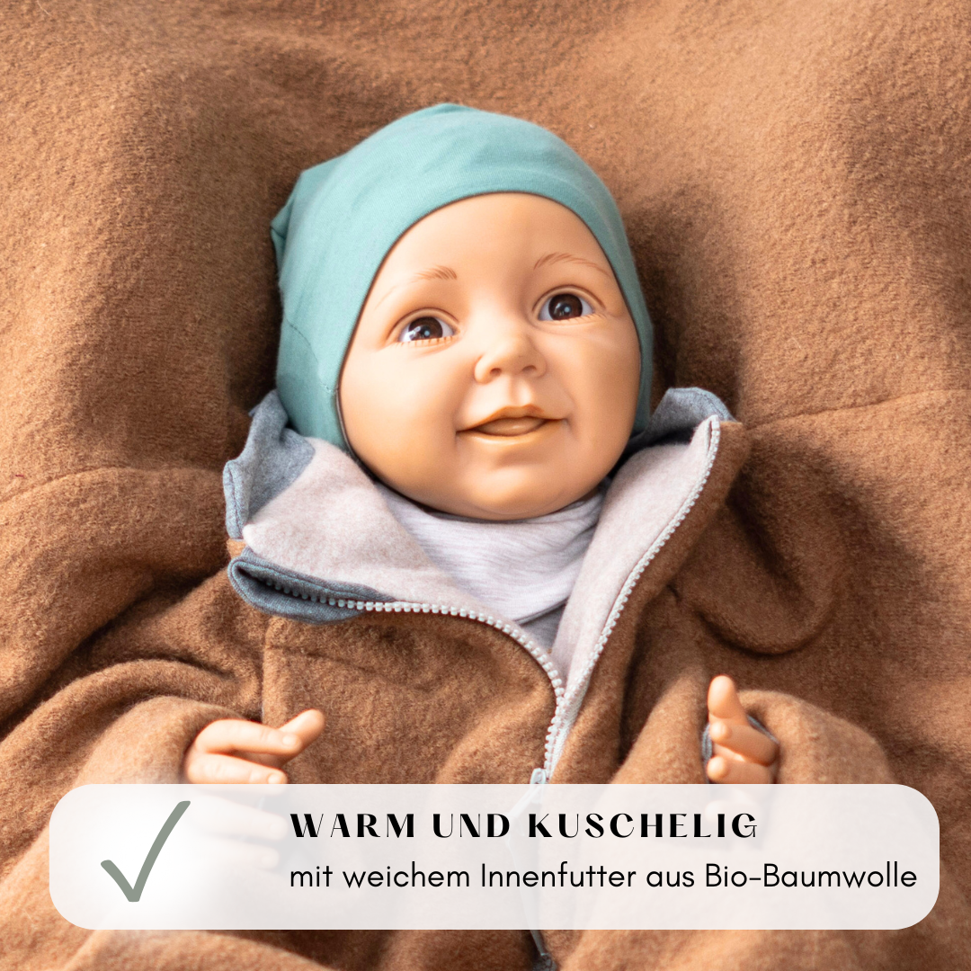 Kindersitzponcho Wollwalk "Camel"