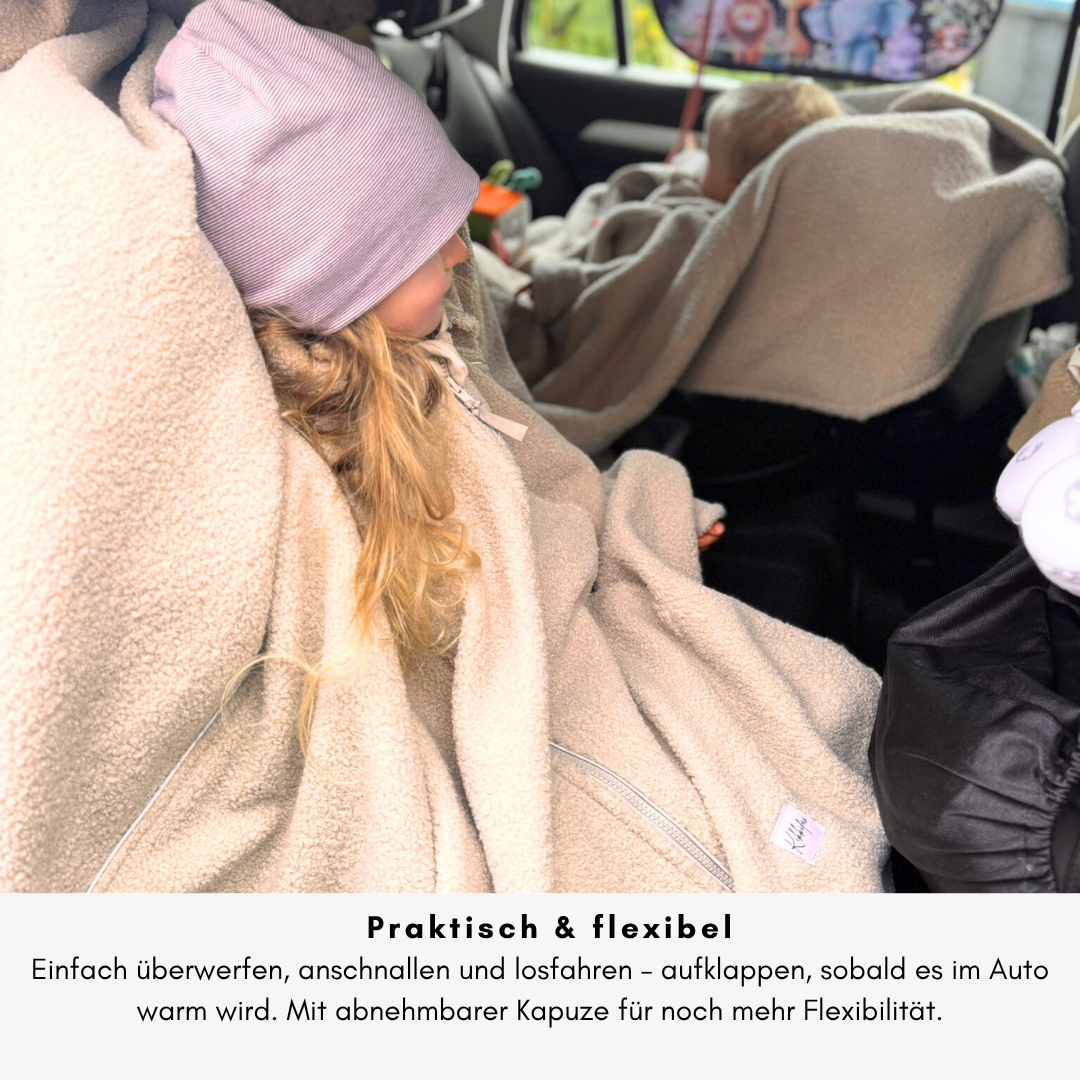 XL Kindersitzponcho - Teddy