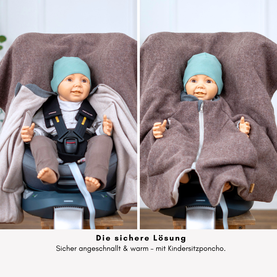 Kindersitzponcho Wollwalk "Pure Hazel"