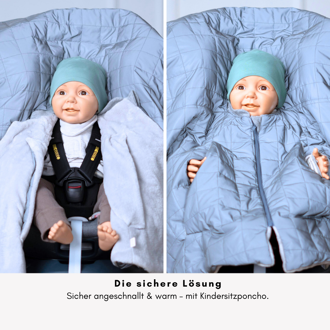 Kindersitzponcho Shiny - Reflektierend