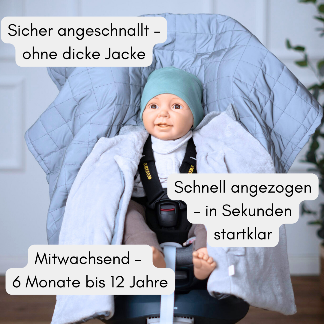 Kindersitzponcho Shiny - Reflektierend