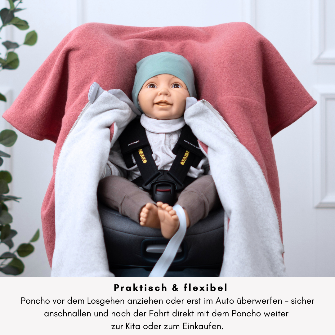Offener Poncho – praktisch & flexibel, einfach überwerfen & sicher anschnallen