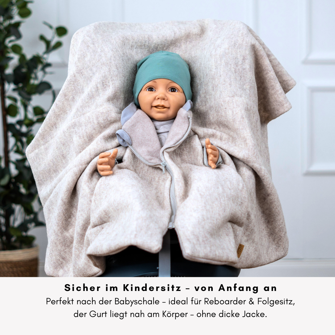 Kindersitzponcho Wollwalk "Light"