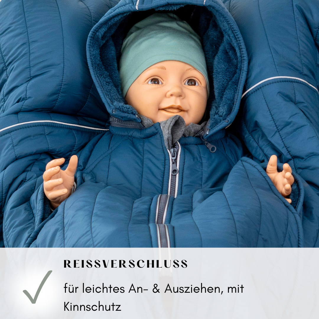 XL Kindersitzponcho Stepp Blue