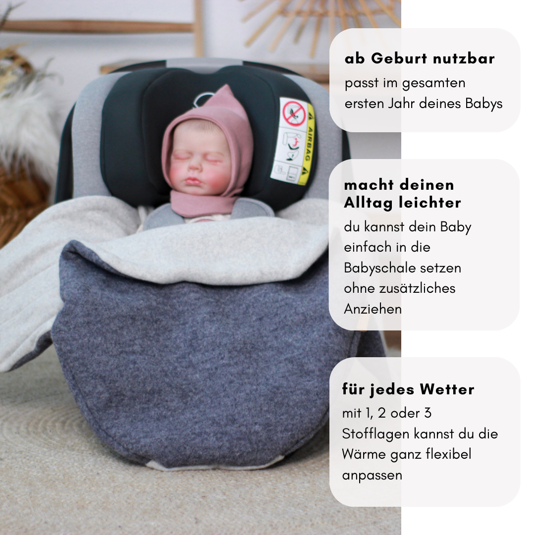 Einschlagdecke "Wollwalk maus"