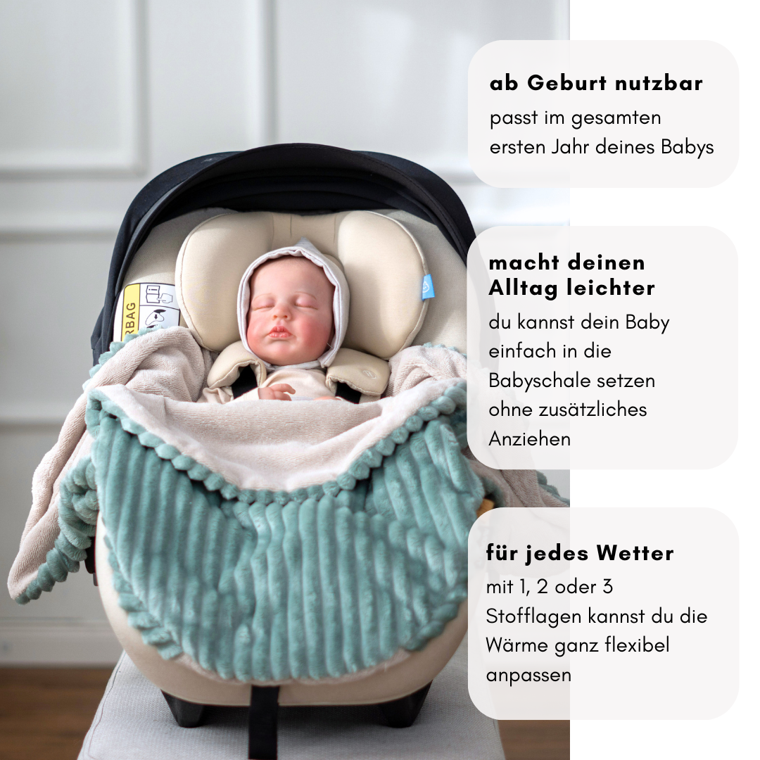 Einschlagdecke "lovely mint"