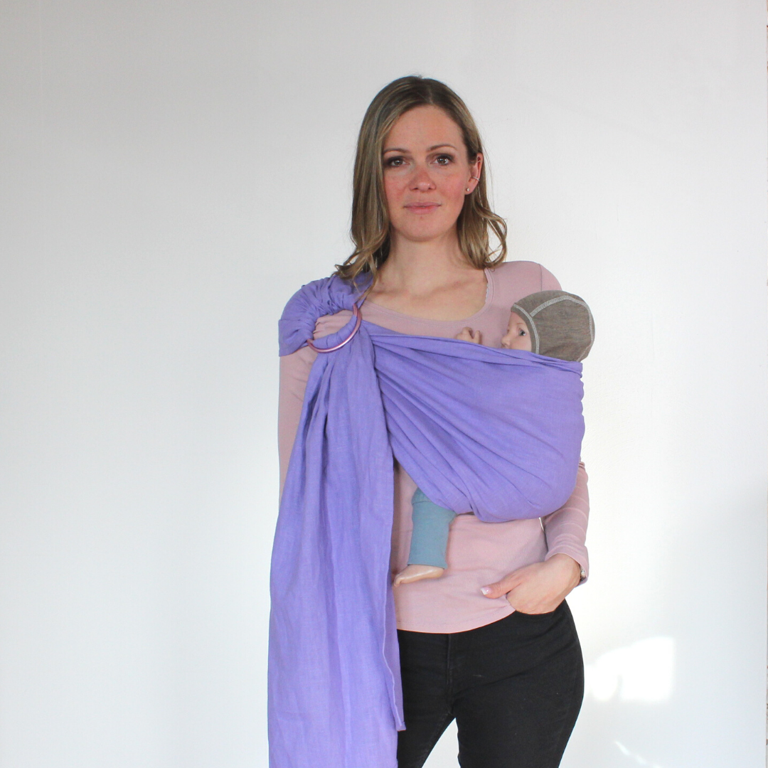 Ring Sling aus Leinen - Ella -
