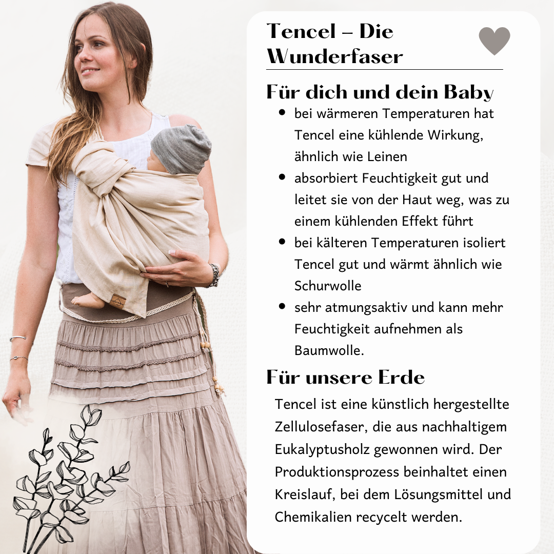 Ring Sling aus Tencel - Felina -