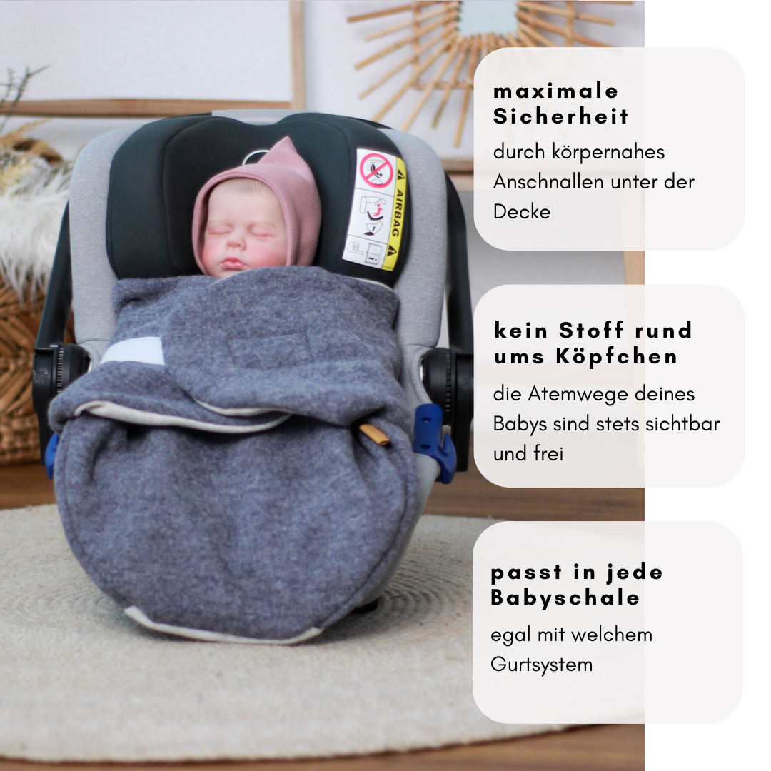 Einschlagdecke "Wollwalk maus"