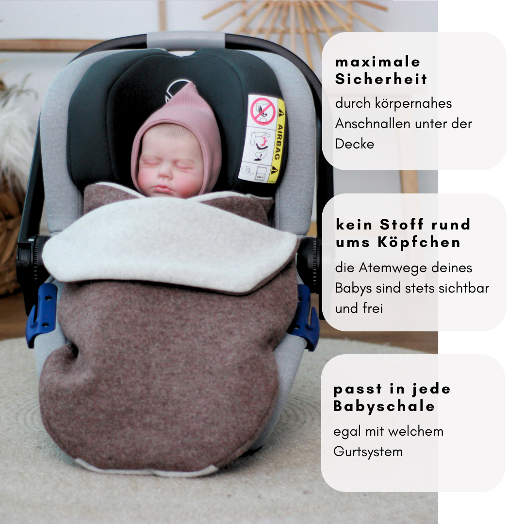 Einschlagdecke "Wollwalk Pure Hazel"