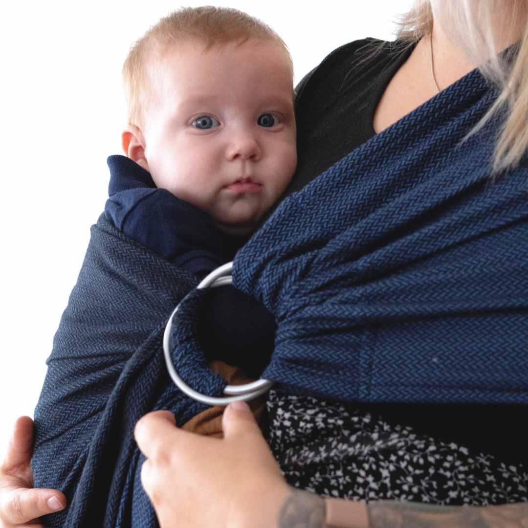 Hüfttrage Ring Sling - Adam aus Bambus