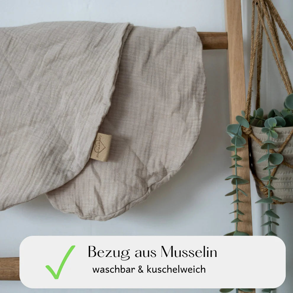 Stillkissen Bezug aus Musselin – weich, hautfreundlich & waschbar