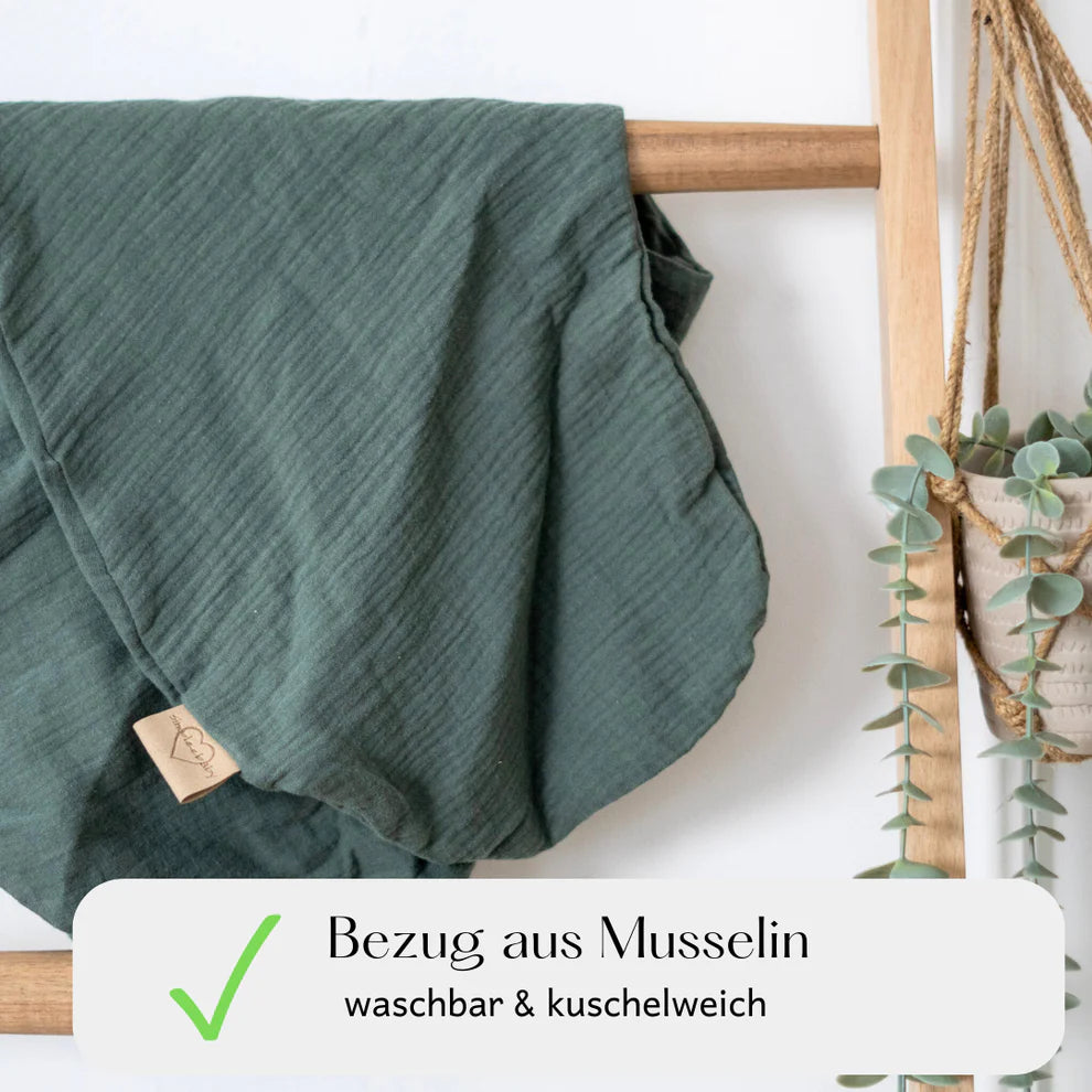 Stillkissen Bezug aus Musselin – weich, hautfreundlich & waschbar