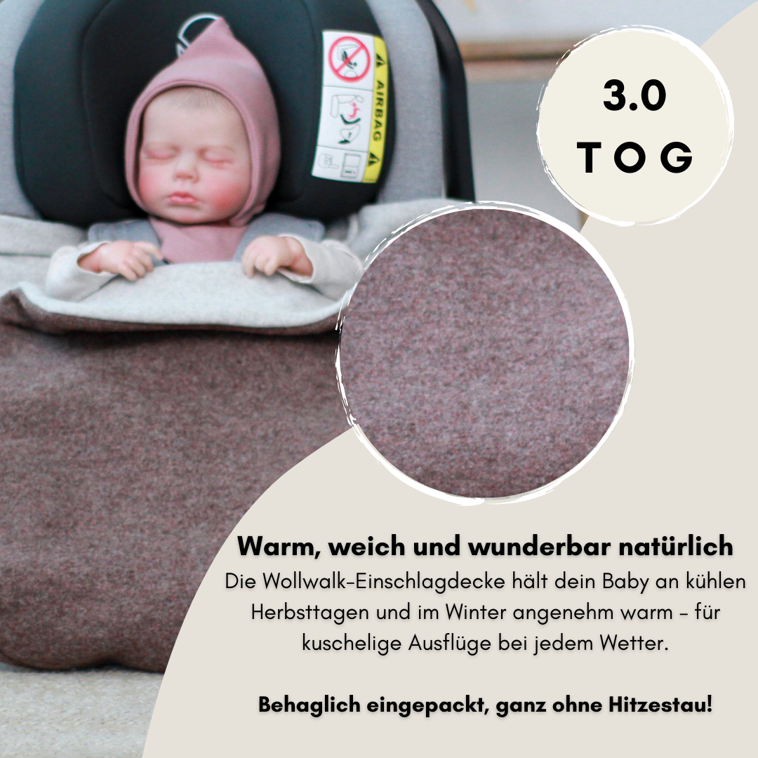 TOG-Wert erklärt – Einschlagdecke für Babyschale wettergerecht nutzen