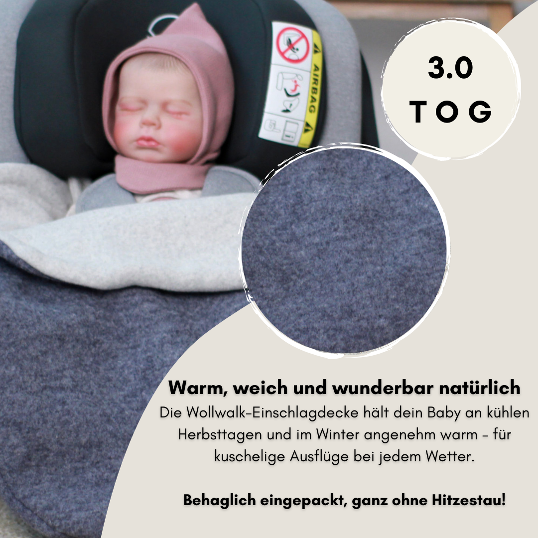 Einschlagdecke "Wollwalk maus"