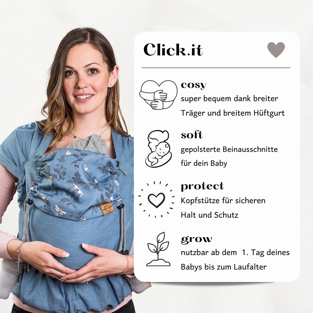 Click.it - Retro - Full Buckle ab 6 Monaten