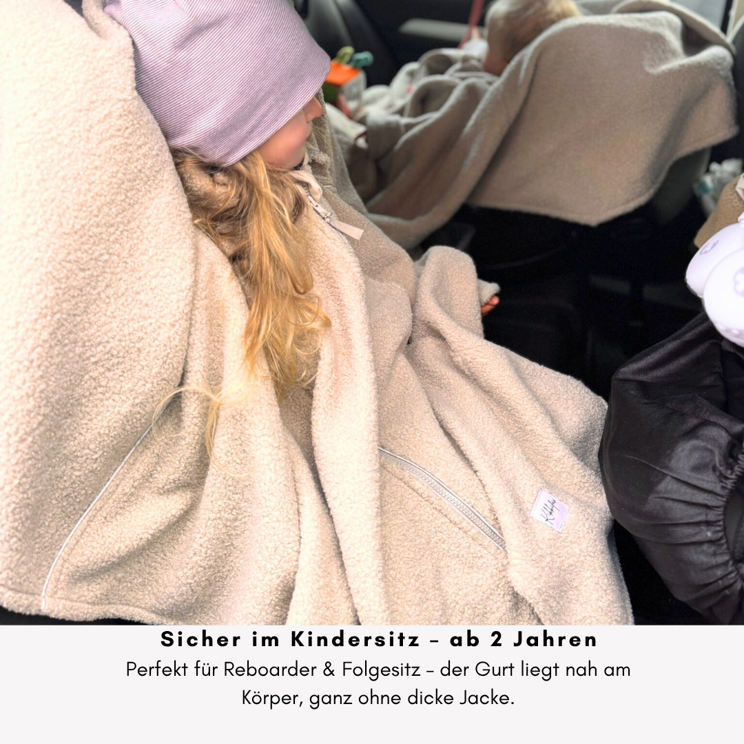 XL Kindersitzponcho - Teddy