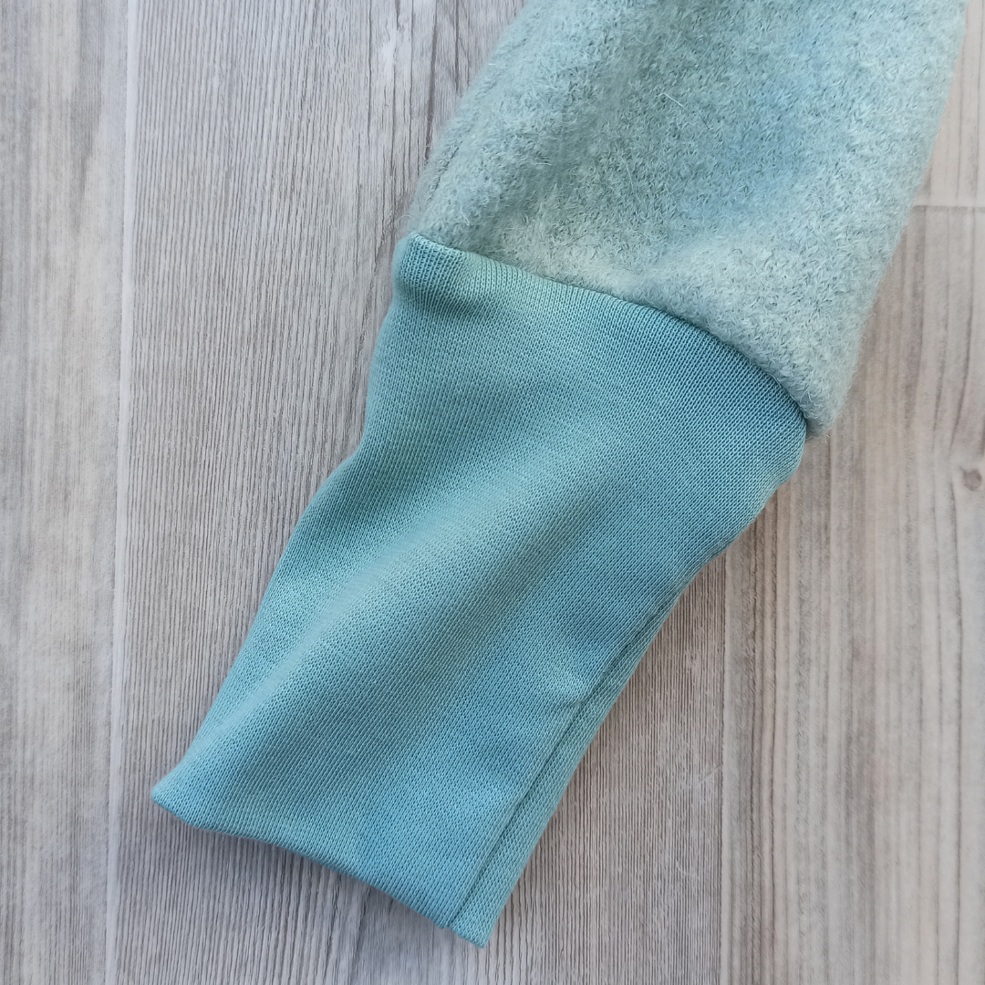 Wollwalkhose von Kikkifax, Modell: Alex, Farbe: Mint, Detail 2